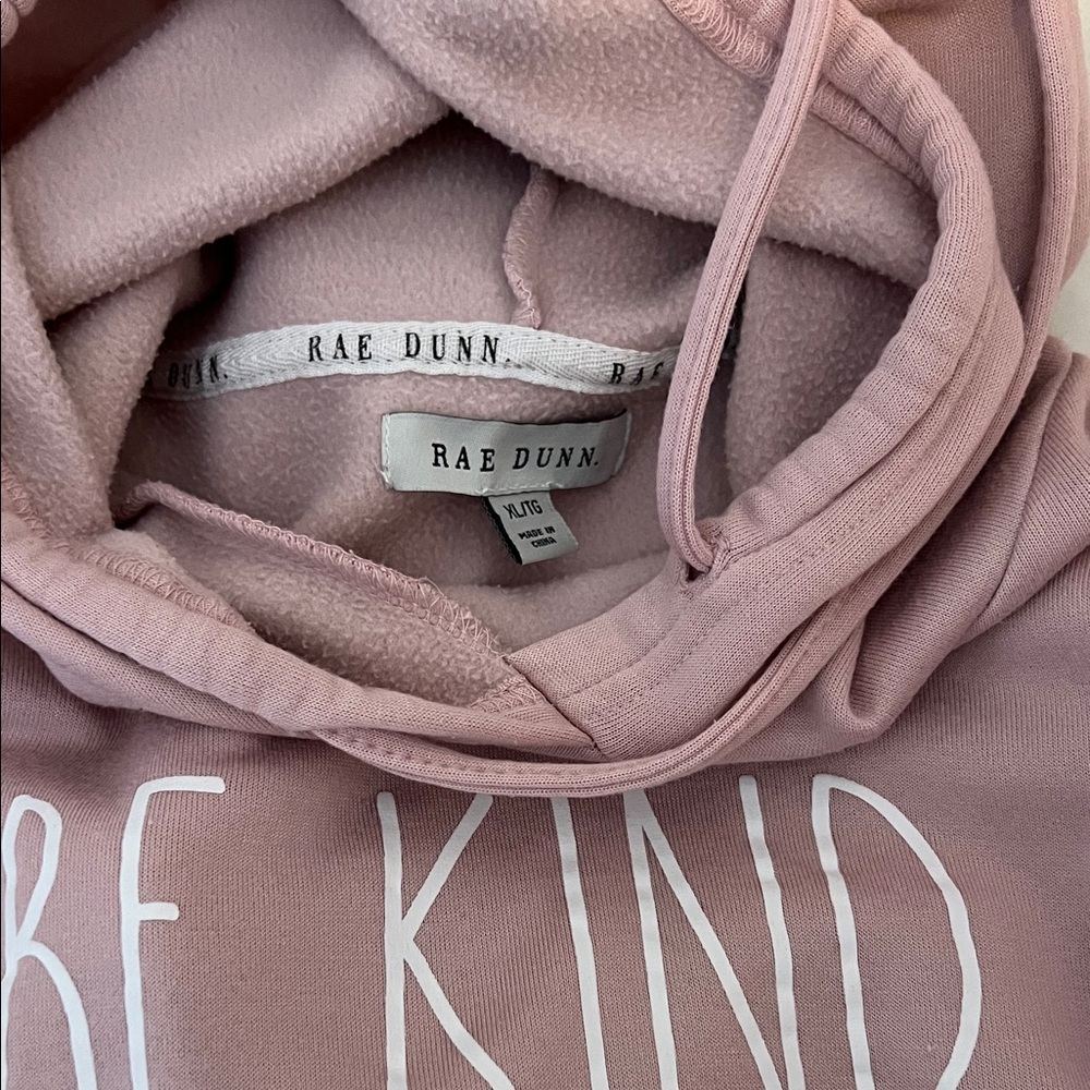 Rae Dunn Pink 'Be Kind' Hoodie - Picture 2 of 5